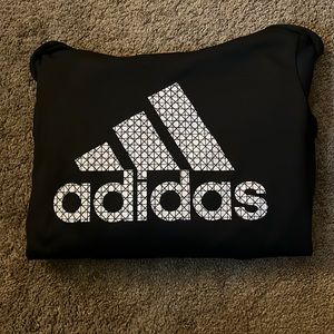 Adidas Black pull over hoodie. S/P